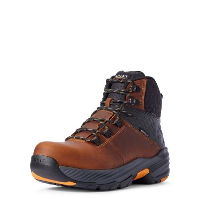 Ariat Work: Stryker 360 6" Waterproof Carbon Toe Zapatos de Seguridad Hombre - Marrones (VUGYC6520)